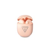 Bevielės ausinės - laisvų rankų įranga Guess TWS rožinė (pink)